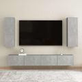 vidaXL TV skrinky 2 ks, betónovo sivé 30,5x30x90 cm, kompozitné drevo