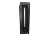 Startech 42U Server Rack Cabinet - 4-Post Adjustable Depth (5.9" to 36.4") IT Network Equipment Rack Enclosure with Casters - 2000lbs (RK4236BKB) - Rozvádzač stojanový skriňa - podlahové prevedenie - čierna - 42U - 19"