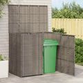 vidaXL Kôš na odpadky 2 ks Sivá 130 x 80 x 115 cm Polyetylén