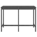 vidaXL Záhradný stolík sivý 159,5x82,5x110 cm borovicový masív