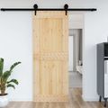vidaXL Dvere NARVIK 90 x 210 cm Masívne borovicové drevo (neupravené)