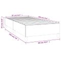 vidaXL Posteľný rám s boxspringom zelený 90x190 cm látka
