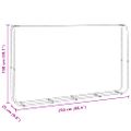 vidaXL Regál na krbové drevo 250x25x150 cm, pozinkovaná oceľ