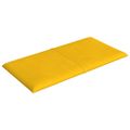 vidaXL Nástenné panely 12 ks žlté 30x15 cm zamat 0,54 m²