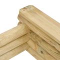 vidaXL Pieskovisko 120x120x27 cm impregnované borovicové drevo