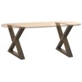 vidaXL Nohy konferenčného stolíka 2 ks, prírodná oceľ, 60 x (42-43,3) cm, oceľ