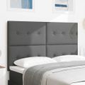 vidaXL Výškovo nastaviteľný čelový panel Tmavo šedá 160 cm látka