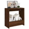 vidaXL Bočný stolík hnedý dub 50x26x50 cm spracované drevo