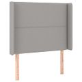 vidaXL Posteľ boxsping s matracom a LED bledosivá 80x200 cm látka