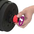 vidaXL 2-v-1 činkový set 40 kg Čierna a červená