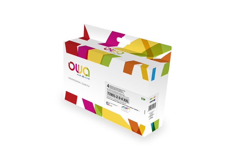OWA ARMOR ink kompatibilný s Epson (T789140/T789240/T789340/789440), 4-pack (CMYK), 73ml/3x38ml
