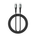 Pletený kábel BWOO USB-C - USB-C 3m 60W čierny