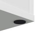 vidaXL Podložky na nábytkové nohy 2 ks Čierna Ø 30 x 2 mm EVA