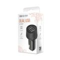 Forever car charger 1xUSB 2,4A + 1xUSB QC 3.0 LA-03 black