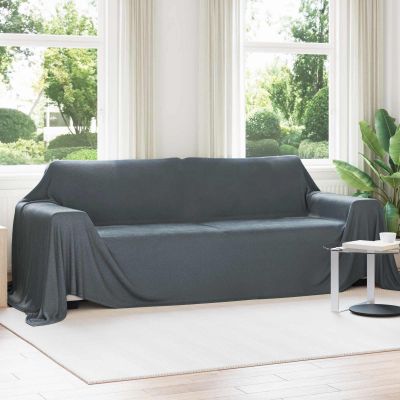 vidaXL Prikrývky na hodenie 6 pcs Tmavo šedá 350 x 270 cm Flís