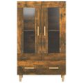 vidaXL Kredenc dymový dub 70x31x115 cm spracované drevo