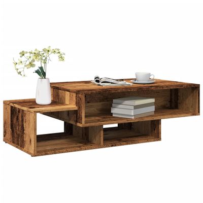 vidaXL Konferenčný stolík staré drevo 105x55x32 cm kompozitné drevo