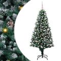 vidaXL Umelý vianočný stromček Zelená 150 cm PVC a Oceľ a Plast