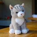 Plyšová mačka šedá 23 cm ECO-FRIENDLY SOFT