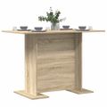 vidaXL Jedálenský stôl 110 x 60 x 75 cm Kompozitné drevo Sonoma dub