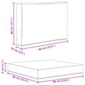 vidaXL Vankúš na vonkajšiu pohovku Polyester Čierna 60 x 60 cm