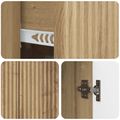 vidaXL Servírovacia skriňa Dub artisan 89 x 34,5 x 60 cm