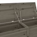 vidaXL Vonkajší box na vankúše antracitový 150x50x56 cm jedľový masív