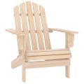 vidaXL Záhradná stolička Adirondack, otoman a stolík jedľový masív