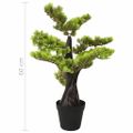 vidaXL Umelý bonsaj, cyprus s kvetináčom 60 cm, zelený