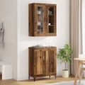 vidaXL Highboard Staré drevo 69,5 x 34 x 180 cm Kompozitné drevo