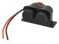 Autozásuvka Compass 07394 12/24V s krytom dvojitá
