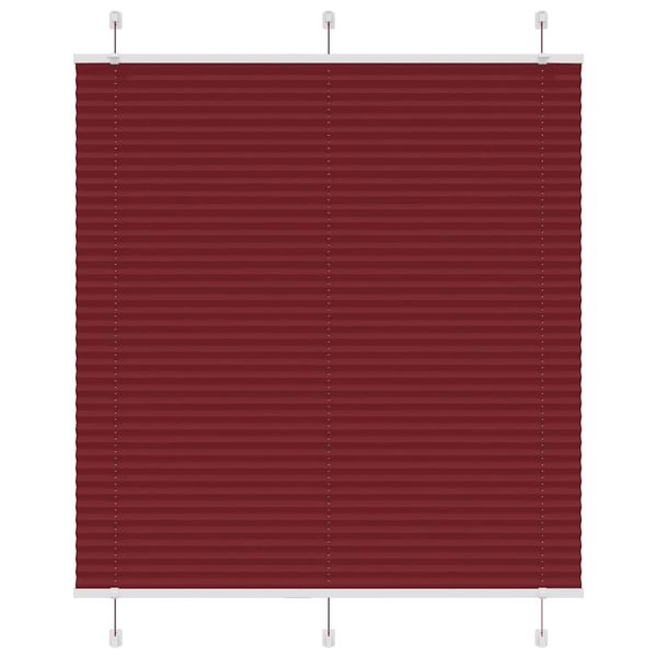 vidaXL plisovaná roleta Bordeaux červená 115x150 cm Šírka látky