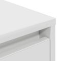 vidaXL TV skrinka s LED svetlami biela 160,5x41x50 cm