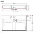 vidaXL Umývadlo z minerálneho/mramoroveho odliatku 60x38x11 cm biele