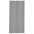 vidaXL Strešný panel 36 ks Sivá 100 x 45 cm Pozinkovaná oceľ
