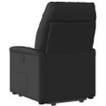 vidaXL Zdvíhacie sklápacie kreslo čierne látka