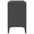 vidaXL TV stolík nohy z kovu sivý 69,5x30x50 cm