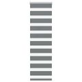 vidaXL Zebra roleta tmavošedá 50x150 cm šírka látky 45,9 cm polyester