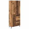 vidaXL Highboard 2 ks Staré drevo 69,5 x 34 x 180 cm Kompozitné drevo