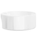vidaXL Umývadlo biele 40x14,5 cm keramické okrúhle