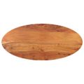 vidaXL Stolová doska 140x50x2,5 cm oválna masívna akácia