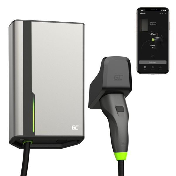 EVGC021A2250 Green Cell HabuDen WallBox 5m 22 kW Typ 2, Bluetooth/WiFi