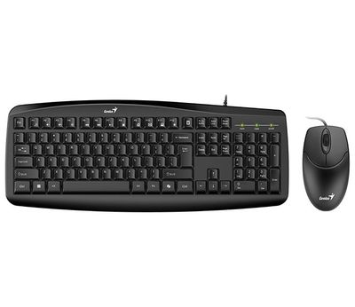 POŠKOZENÝ OBAL - GENIUS Smart KM-200/ Drátový set/ Copilot/ USB/ černá/ CZ+SK layout Set klávesnice a myši, drátový, CZ+SK layout, USB, Copilot klávesa, cerný - POŠKOZENÝ OBAL