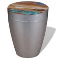 vidaXL Stolička, letecký štýl, recyklovaný masív