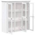 vidaXL Komoda BODO biela 115x43x200,5 cm borovicový masív