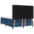 vidaXL Posteľ s pružinovým rámom s matracmi Modrá 140 x 190 cm látka