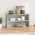 vidaXL kuchynské stojany stohovateľné 2 ks betónovo sivá 60x15x16 cm