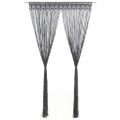 vidaXL Záclona macrame antracitová 140x240 cm bavlna