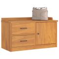 vidaXL Lavica do predsiene SANDNES 87x40x50 cm borovicový masív