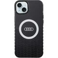 Puzdro Audi pre iPhone 15 Plus 6,7" čierne IML Big Logo MagSafe Case